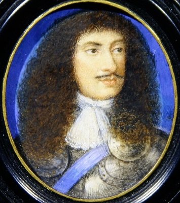 Fine Art Print of Portrait of Charles II by English School
