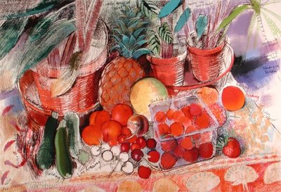Fine Art Print of Summer Fruits by Claire Spencer