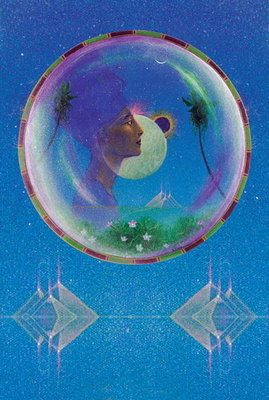 Goddess of the Dream (acrylic on canvas) by Simon Cook - print