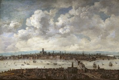 View of London from Southwark, 1640-60 by Anglo-Dutch School - print