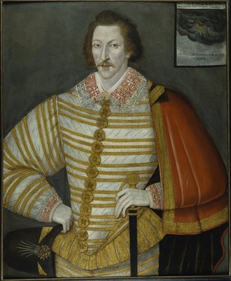Portrait of Thomas Cavendish, the Circumnavigator, 1588-91 by John the Younger Bettes - print