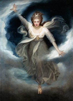 Georgiana as Cynthia from Spenser's 'Faerie Queene', 1781-82 by Maria Hadfield Cosway - print