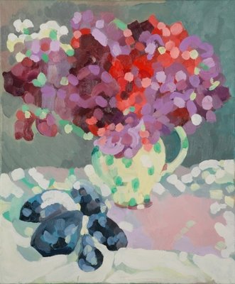 Fine Art Print of Sweet Peas and Seashells, 2006 by Deborah Barton