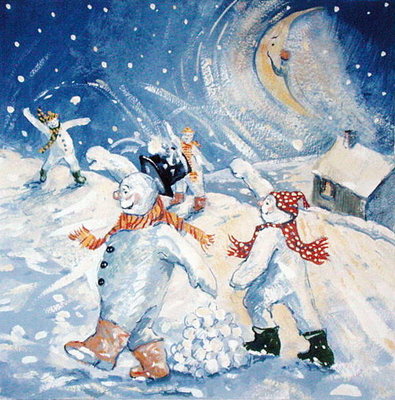 Midnight Fun (gouache on paper) by David Cooke - print