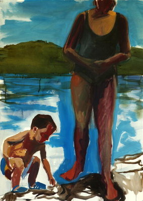 Walden Pond,2003 (casein) by Daniel Clarke - print