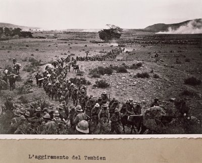 Fine Art Print of Italian soliders attempt to circumnavigate the Tembien by Italian Photographer