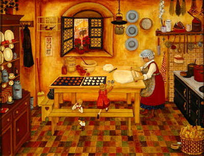 Biscuit Baking Day by Ditz - print