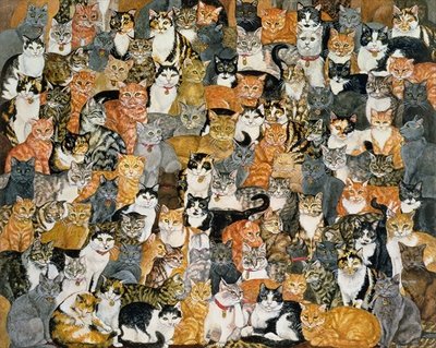 Double Cat-Spread by Ditz - print