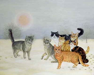 Winter-Cats by Ditz - print