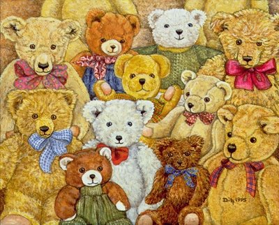 Ted-Patch, 1995 (acrylic on panel) by Ditz - print
