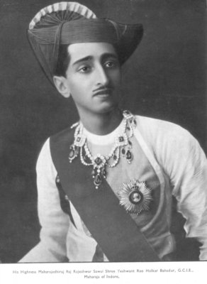 Fine Art Print of Maharajah Yeshwantrao Holkar II by Indian Photographer
