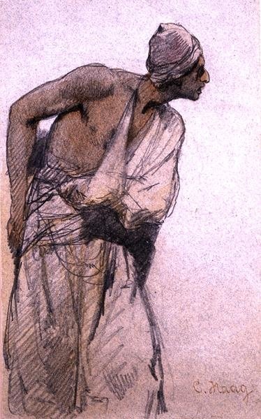 Fine Art Print of An Arab Peasant by Carl Haag