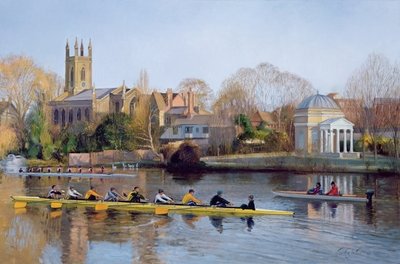 Winter Training at Hampton (oil on canvas) by Timothy Easton - print