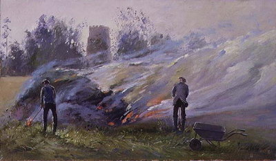Autumn Bonfire by Timothy Easton - print