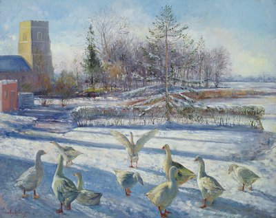 Snow Geese, Winter Morning by Timothy Easton - print
