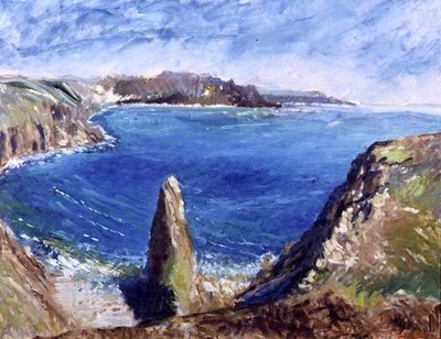 Chisel Rock Bay, 1997 (w/c and gouache on paper) by Patricia Espir - print