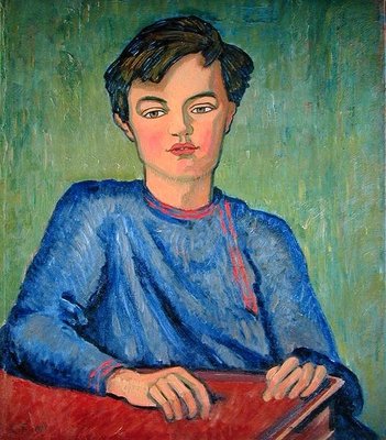 Fine Art Print of Portrait of Julian, the Artist's Son, aged 10, 1911 by Roger Eliot Fry