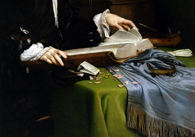 Fine Art Print of Portrait of a Gentleman in his Study, 1528-30 by Lorenzo Lotto
