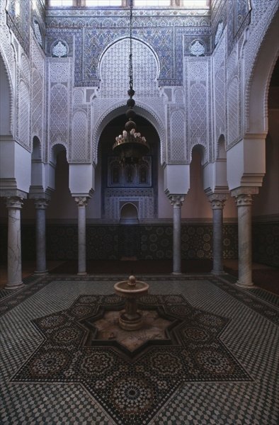 Fine Art Print of Interior of the mausoleum by Anonymous