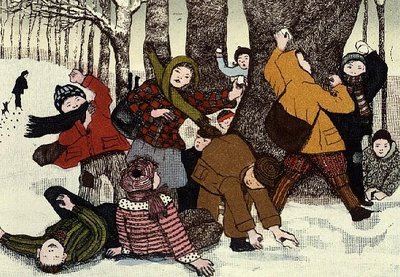 Snowballing by Gillian Lawson - print
