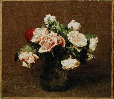Fine Art Print of Roses 'La France', 1895 by Ignace Henri Jean Fantin-Latour