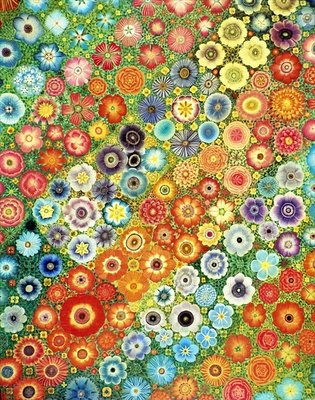 Flowers, 1973 (oil on canvas) by Sophie Grandval - print