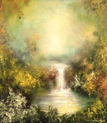 Golden Autumn, 1990 (oil on canvas) by Hannibal Mane - print