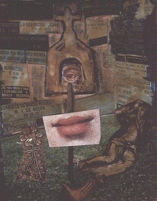 Graca Recebida, 1995 (mixed media on canvas) by Deirdre Kelly - print