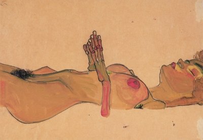 Dead Girl by Egon Schiele - print