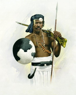 Fine Art Print of Sakalava Warrior by F. Ralambo