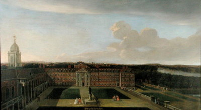Fine Art Print of The Royal Hospital, Chelsea, 1717 by Dirk Maes