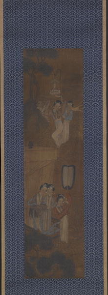 Fine Art Print of Five women in a Procession by Chinese School