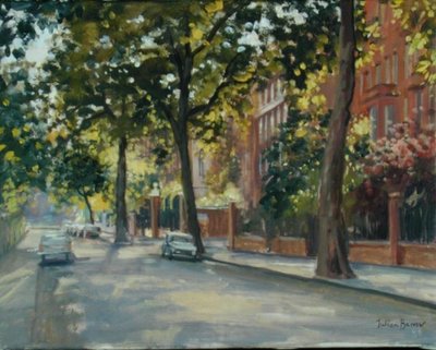 Cheyne Walk (oil on canvas) by Julian Barrow - print