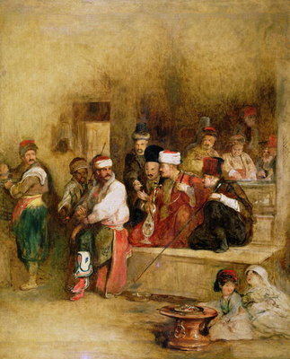 Fine Art Print of A Tartar Messenger Narrating the News of the Victory of St. Jean D'Acre, 1840 by Sir David Wilkie