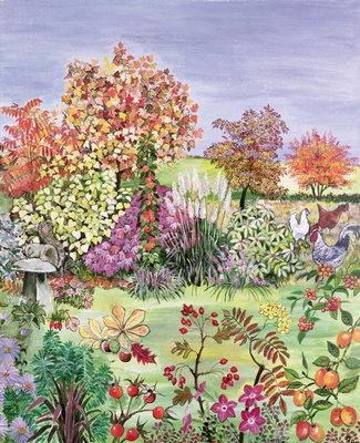 Autumn from The Four Seasons (one of a set of four) by Hilary Jones - print