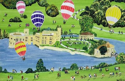Ballooning at Leeds Castle by Judy Joel - print