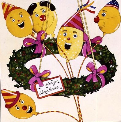 Christmas Balloons by Christian Kaempf - print