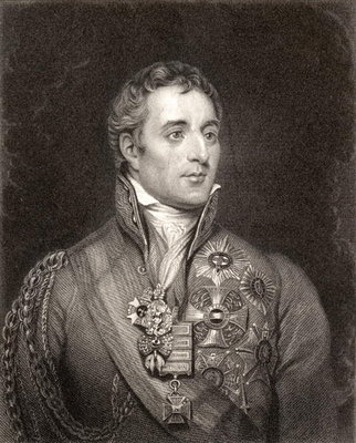Fine Art Print of Portrait of Arthur Wellesley, 1st Duke of Wellington by English School