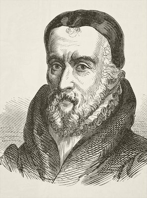 Fine Art Print of William Tyndale, from 'The National and Domestic History of England' by William Hickman Smith Aubrey by English School