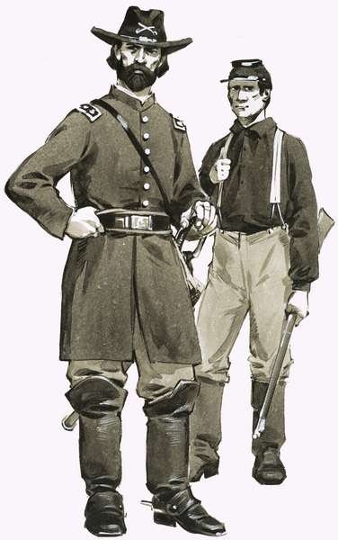 Fine Art Print of A US Cavalry officer and trooper by Angus McBride