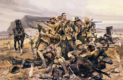 Fine Art Print of All that was left of them by Richard Caton Woodville