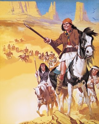 Fine Art Print of The Making of America: Apache Country! by Angus McBride