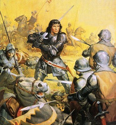 Fine Art Print of King Richard III in battle by James Edwin McConnell