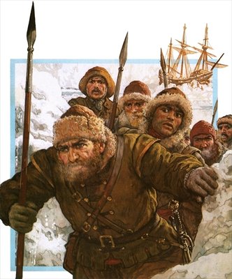 Fine Art Print of Prisoners of the Polar Ice by Clive Uptton
