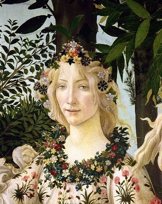 Fine Art Print of Flora, detail from the Primavera, c.1478 by Sandro Botticelli