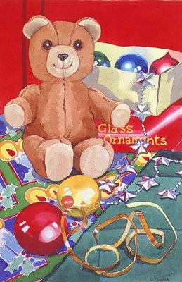 Christmas Wrapping by Lavinia Hamer - print