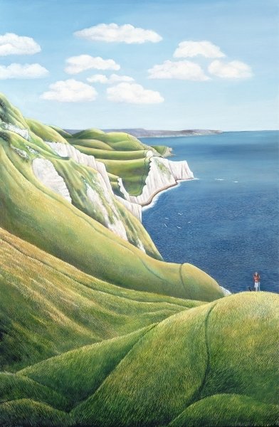 The White Nothe, 1999 (oil on canvas) by Liz Wright - print