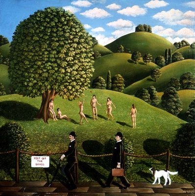 Fine Art Print of City Gentlemen, 1973 by Liz Wright
