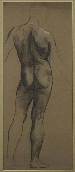 Fine Art Print of Male Nude Study by Evelyn De Morgan