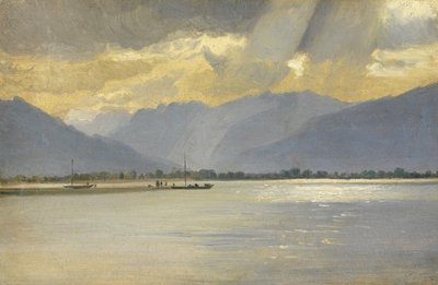 Fine Art Print of A Mountain Landscape by Italian School